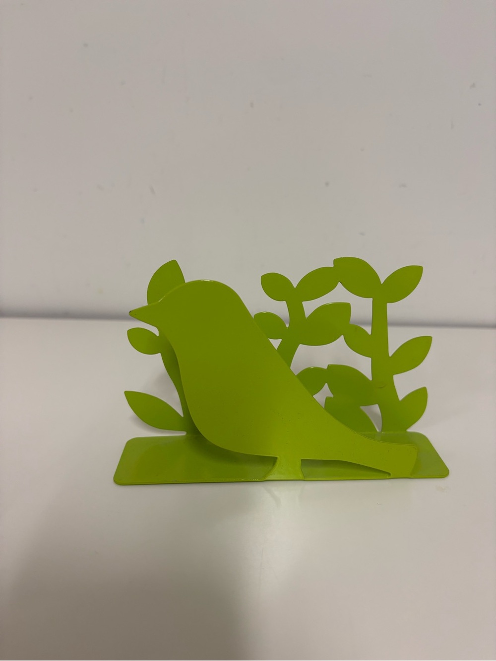 Lime Green Bird Napkin Holder